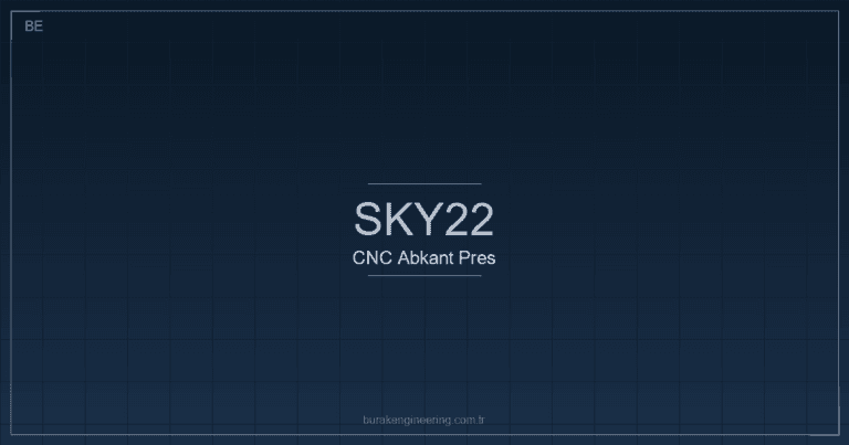 Durmazlar SKY22 abkant pres ve CNC büküm simülasyonu