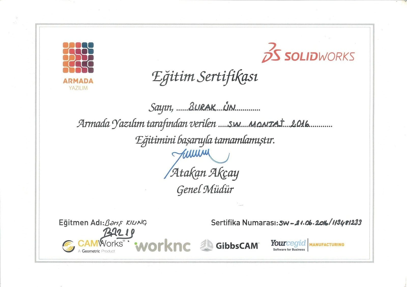 SolidWorks Baugruppen-Schulung — Armada Yazılım