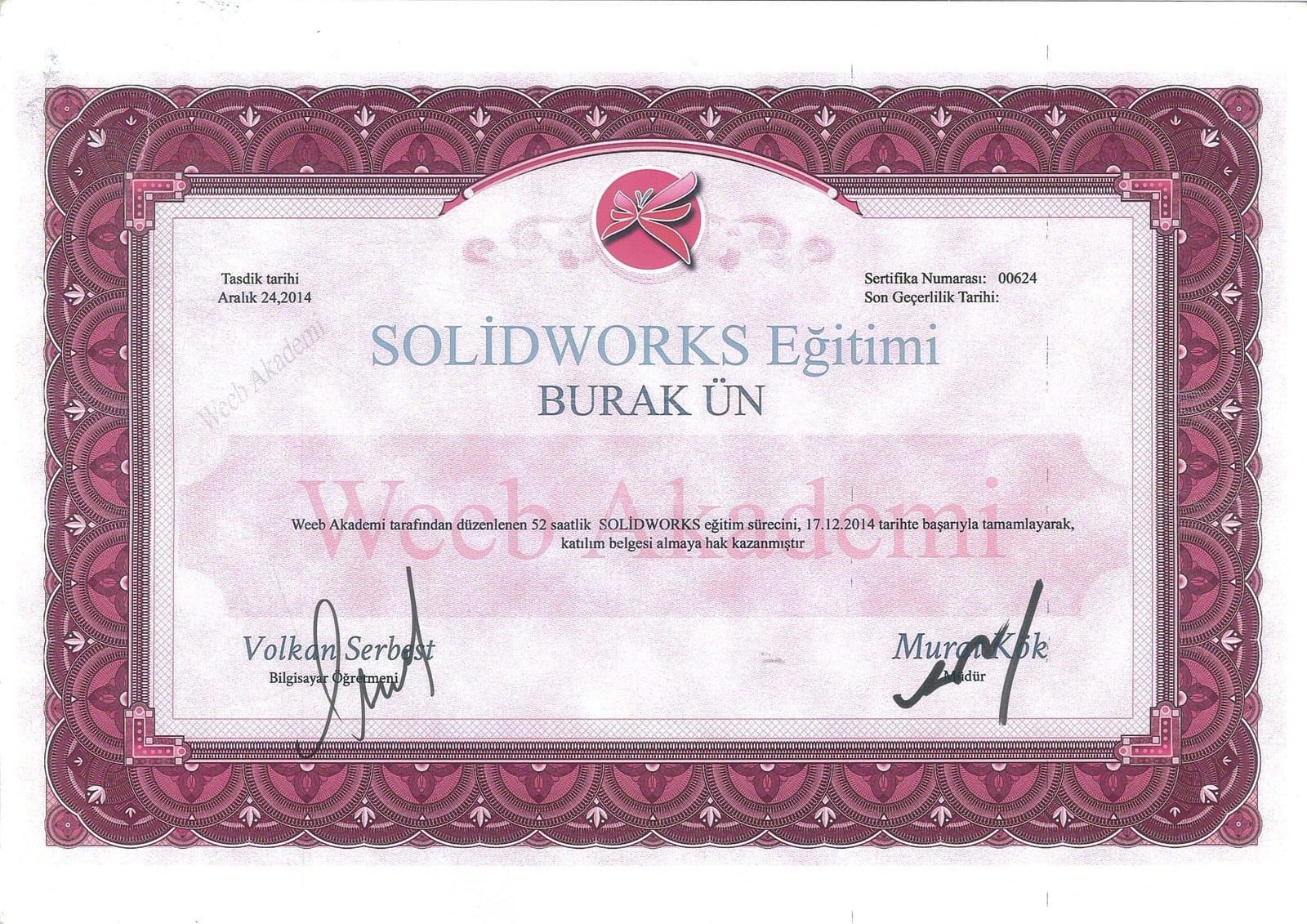 SolidWorks-Schulung — 52 Stunden — Weeb Akademi