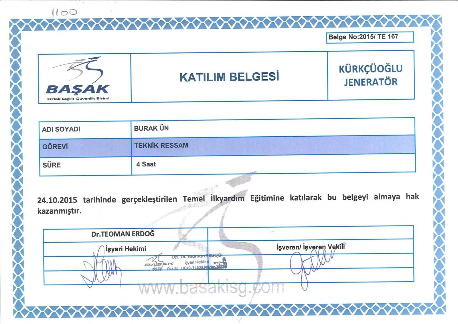 Grundschulung Erste Hilfe — Başak OSGB