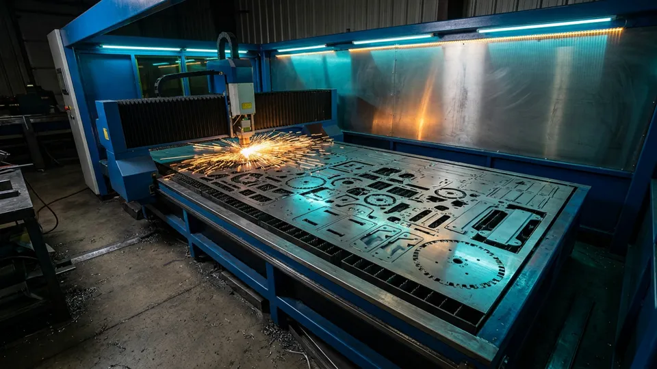 CNC fiber lazer kesim optimizasyonu